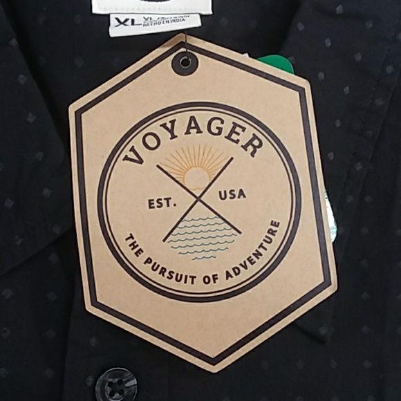 Voyages Men's Button Down Shirt - Picture 2 of 3